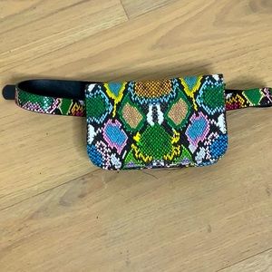 Multicolor snake print purse | belt | Fanny pack